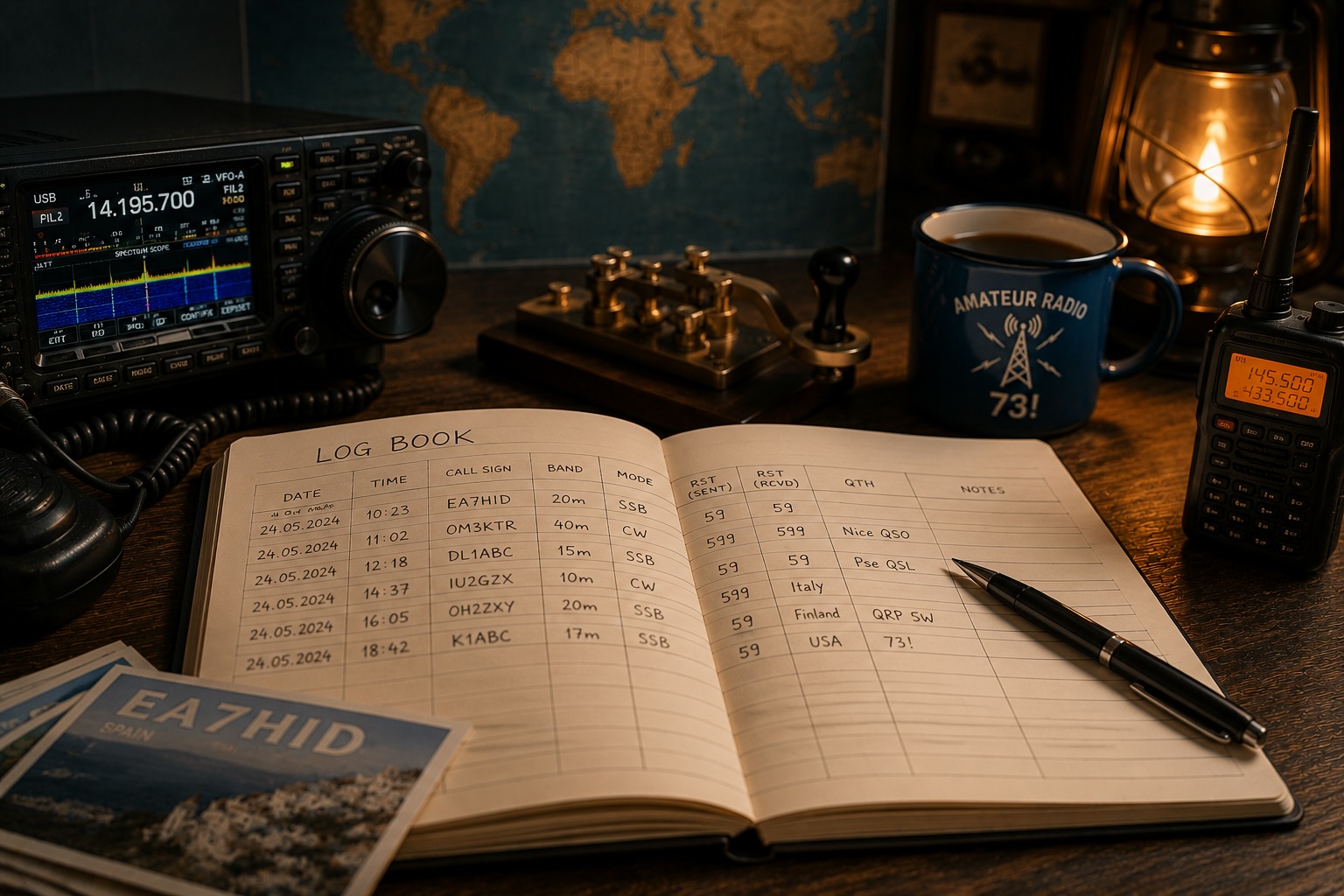 Amatör Telsizcilikte Kayıt Defteri (Log Book) Nedir?