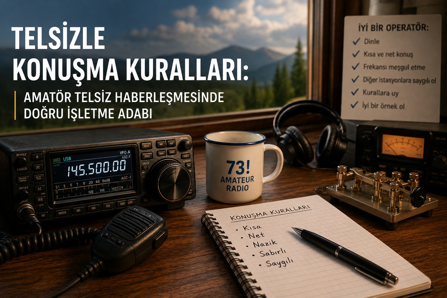 Telsizle Konuşma Kuralları: Amatör Telsiz Haberleşmesinde Doğru İşletme Adabı
